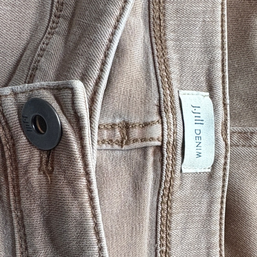J. Jill Women's Beige Denim Jeans